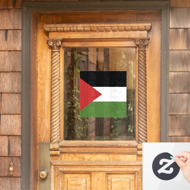 Palestine flag window cling (Home Door)