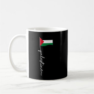 Palestine Flag With Palestine Name For Palestinian Coffee Mug