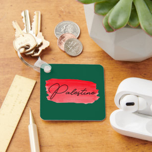 Palestine Gaza Free Keychain