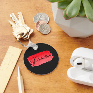 Palestine Gaza Free Keychain
