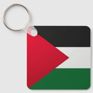 Palestine Glossy Square Flag Keychain
