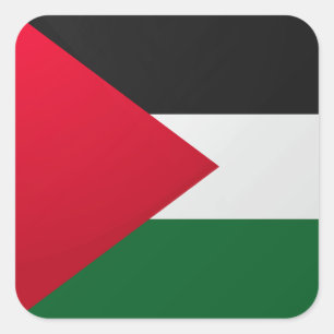Palestine Glossy Square Flag Sticker