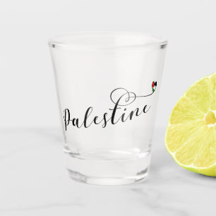 Palestine Heart Flag, Palestinian Shot Glass