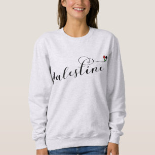 Palestine Heart Flag, State of Palestine Sweatshirt