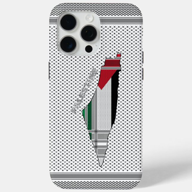 Palestine Iphone Case - Palestinian Scarf Case (Back)
