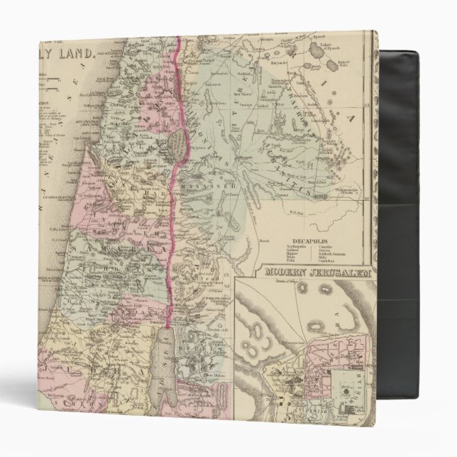 Palestine, Jerusalem Binder (Front/Inside)