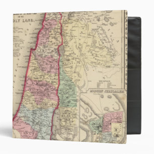 Palestine, Jerusalem Map by Mitchell Binder