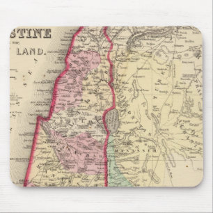 Palestine, Jerusalem Map by Mitchell Mouse Pad