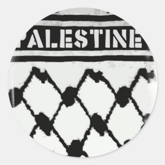 Palestine Keffiyah Classic Round Sticker