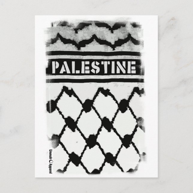 Palestine Keffiyah Postcard (Front)