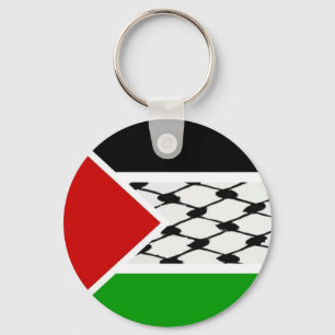 Palestine Keffiyeh Flag Keychain