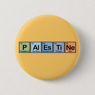 Palestine made of Elements 2 Inch Round Button
