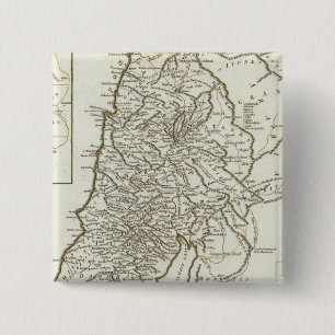 Palestine Map 2 Inch Square Button