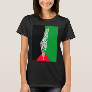 palestine map and flag T-Shirt