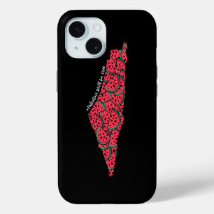 Palestine Map full of Watermelons Free palestine iPhone 15 Case