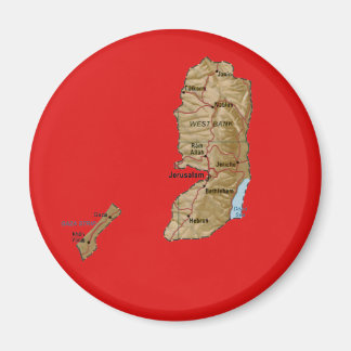 Palestine Map Magnet