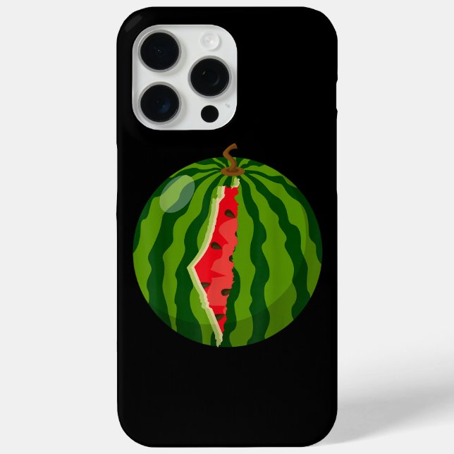 Palestine Map Watermelon Arabic Calligraphy Case-Mate iPhone Case (Back)