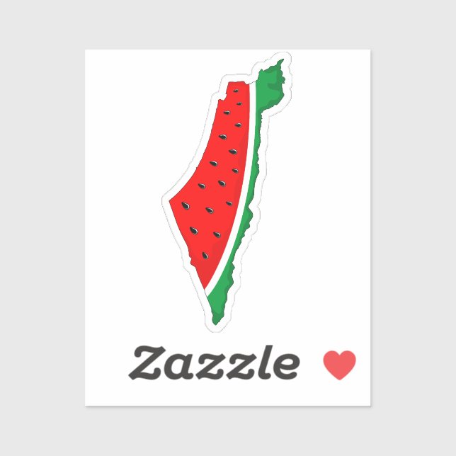 Palestine Map Watermelon Symbol of freedom (Sheet)