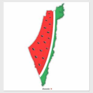 Palestine Map Watermelon Symbol of freedom