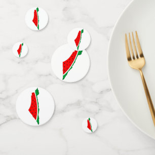Palestine Map Watermelon Symbol of freedom Confetti