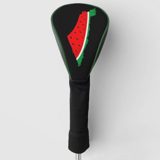 Palestine Map Watermelon Symbol of freedom Golf Head Cover (Front)