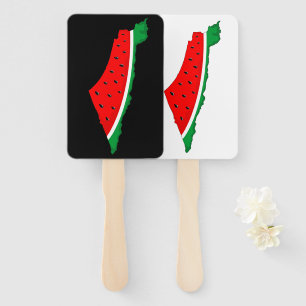 Palestine Map Watermelon Symbol of freedom Hand Fan