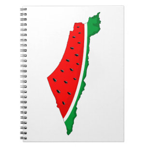 Palestine Map Watermelon Symbol of freedom Notebook
