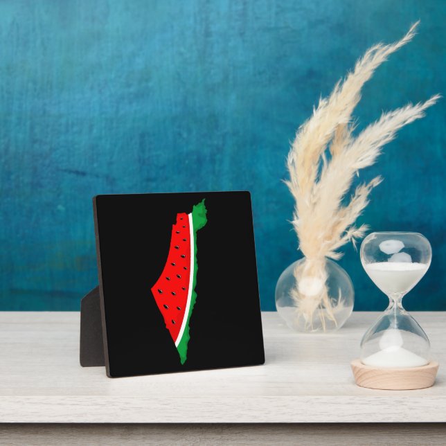 Palestine Map Watermelon Symbol of freedom Plaque (Insitu)