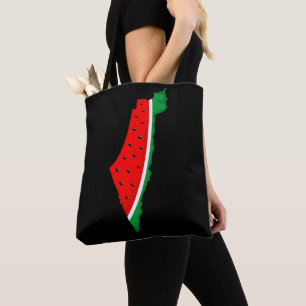 Palestine Map Watermelon Symbol of freedom  Tote Bag