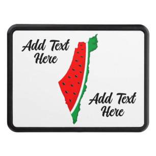 Palestine Map Watermelon Symbol of freedom Trailer Hitch Cover
