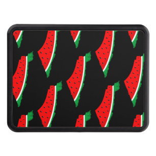 Palestine Map Watermelon Symbol of freedom  Trailer Hitch Cover