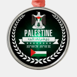 Palestine Metal Ornament