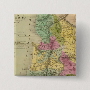 Palestine, or the Holy Land 2 Inch Square Button