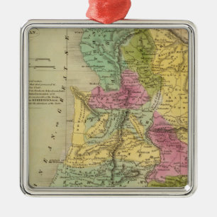 Palestine, or the Holy Land Metal Ornament