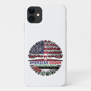 Palestine Palestinian American USA Tree Roots Flag iPhone 11 Case