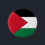 Palestine (Palestinian) Flag 1 Inch Round Button<br><div class="desc">Customizable World Flag Products - Please feel free to add your own text.</div>