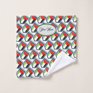 Palestine & Palestinian flag Customized Wash Cloth