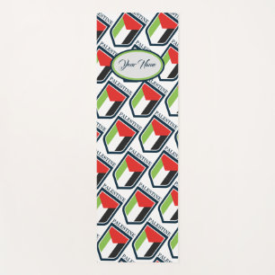 Palestine & Palestinian flag Customized Yoga Mat