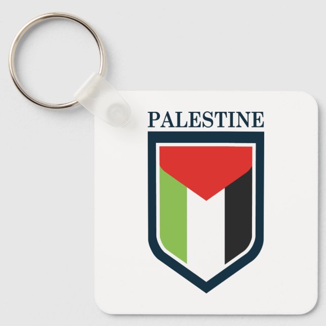 Palestine & Palestinian flag Keychain (Front)