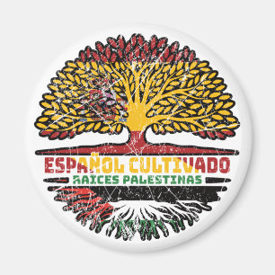 Palestine Palestinian Spanish Spain Tree Roots Magnet