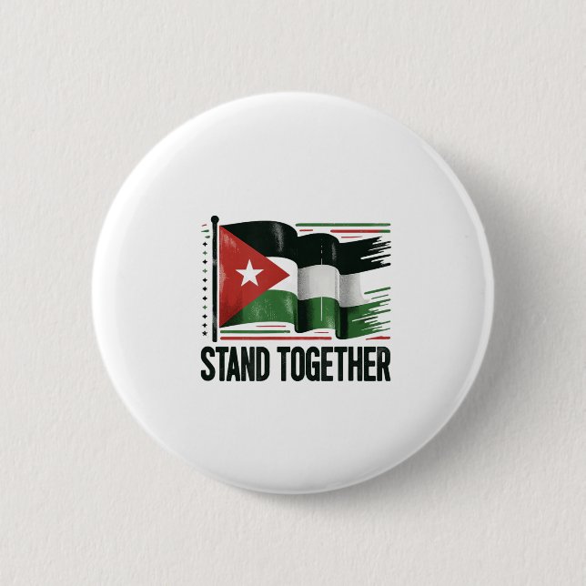 Palestine Peace  2 Inch Round Button (Front)