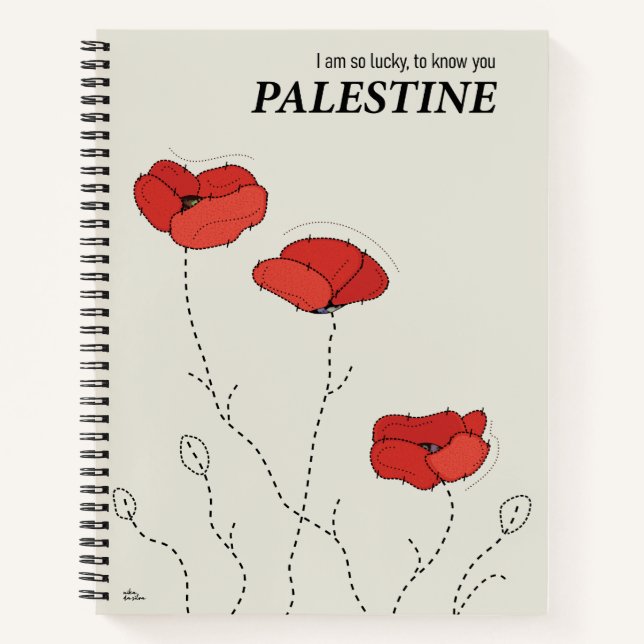 Palestine poppies notebook (Front)