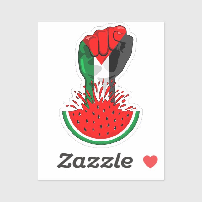 Palestine resistance fist on Watermelon (Sheet)
