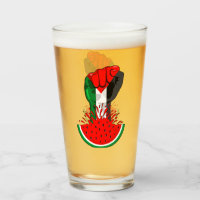 Palestine resistance fist on Watermelon