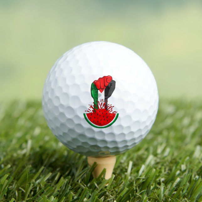 Palestine resistance fist on Watermelon Golf Balls (Insitu Tee)