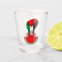 Palestine resistance fist on Watermelon