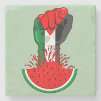 Palestine resistance fist on Watermelon