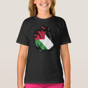 Palestine Ripped Flag T-Shirt