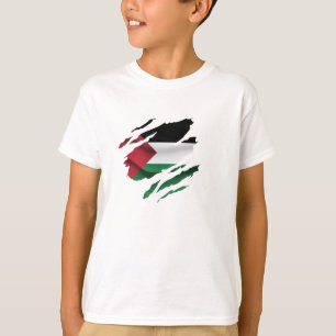 Palestine ripped pride Flag T-Shirt Throw Pillow C