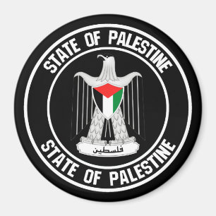 Palestine Round Emblem Magnet